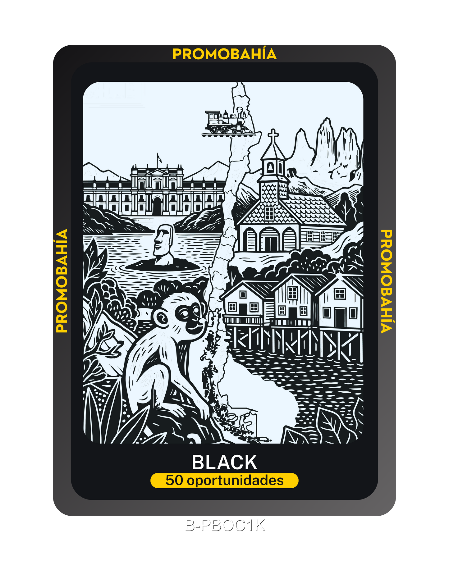 Ilustración BLACK - Código B-PBOC1K (x50 Oportunidades)