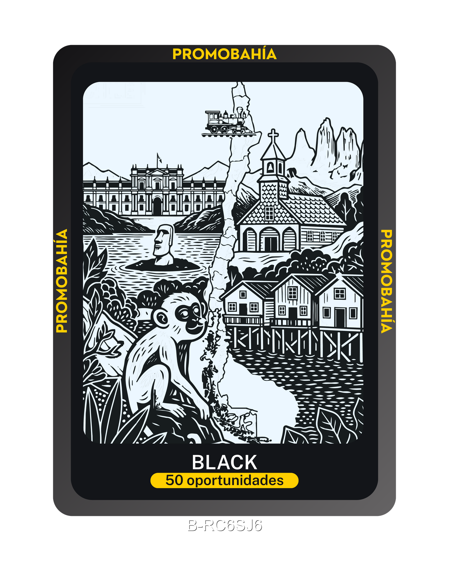 Ilustración BLACK - Código B-RC6SJ6 (x50 Oportunidades)