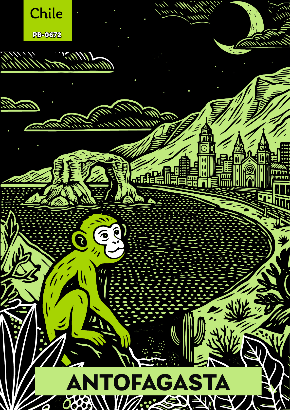 PB-0672 | Estampilla Antofagasta