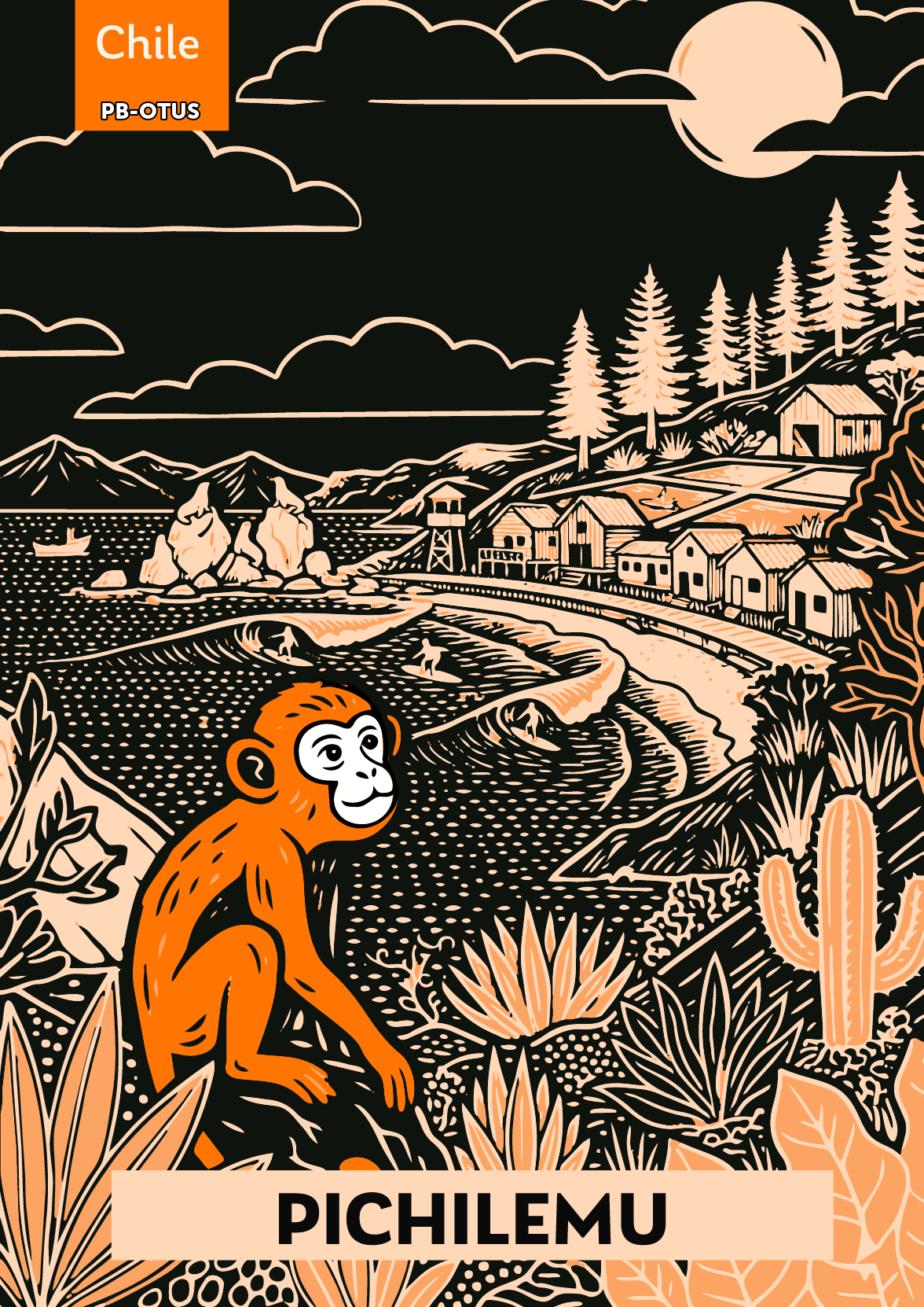 PB-OTUS | Estampilla Pichilemu