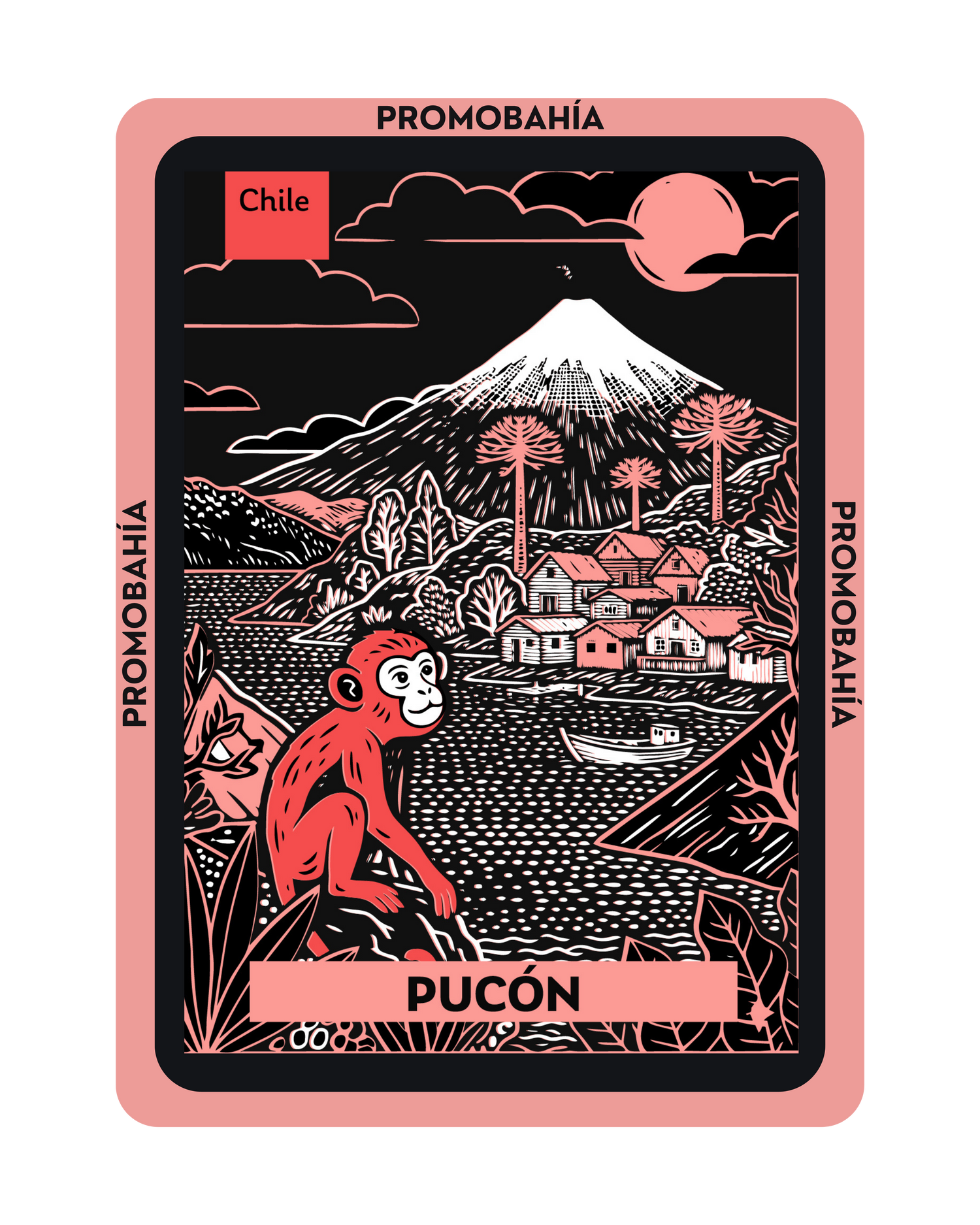 Colección Babuino Bahía en Pucón: Tierra de Volcanes